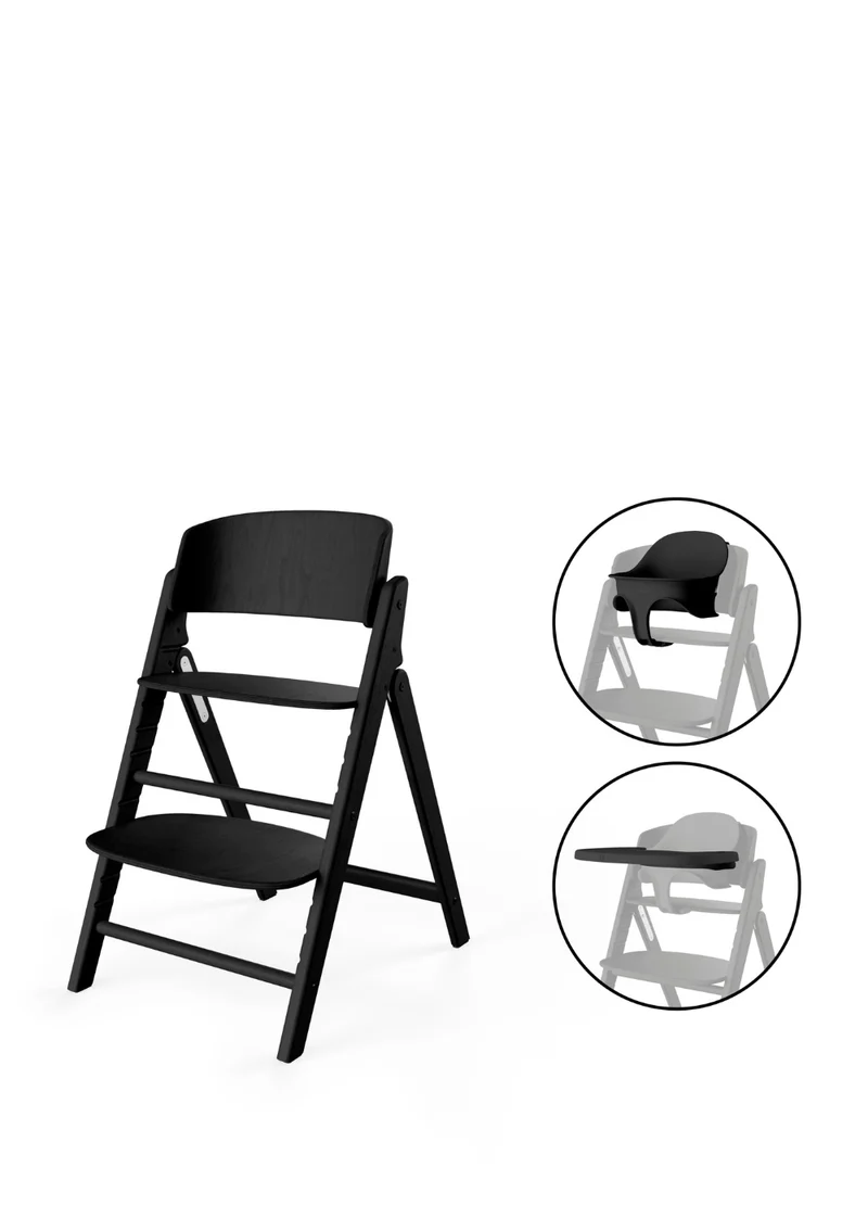 Hochstuhl 'Click & Fold' 3-in-1 Set Stunning Black