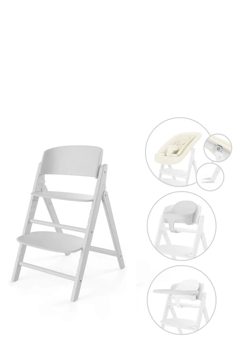 Hochstuhl 'Click & Fold' 4-in-1 Set All White