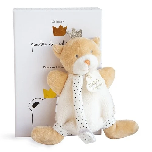 Doudou et Compagnié Kleines Schmusetuch 15cm mit Schnullerhalter