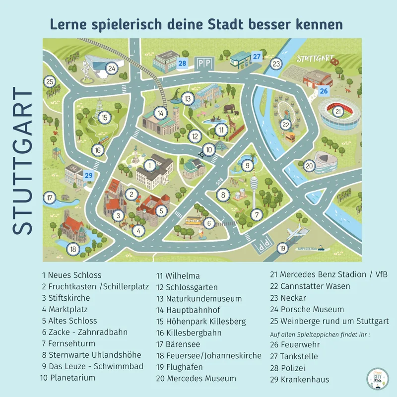 HappyCityKids Spielteppich Stuttgart