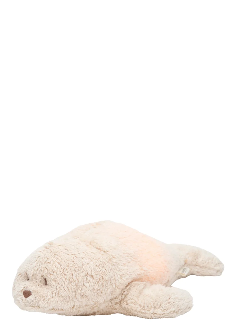 Einschlaf-Robbe mit Licht 'Organic Humming Seal' Sand