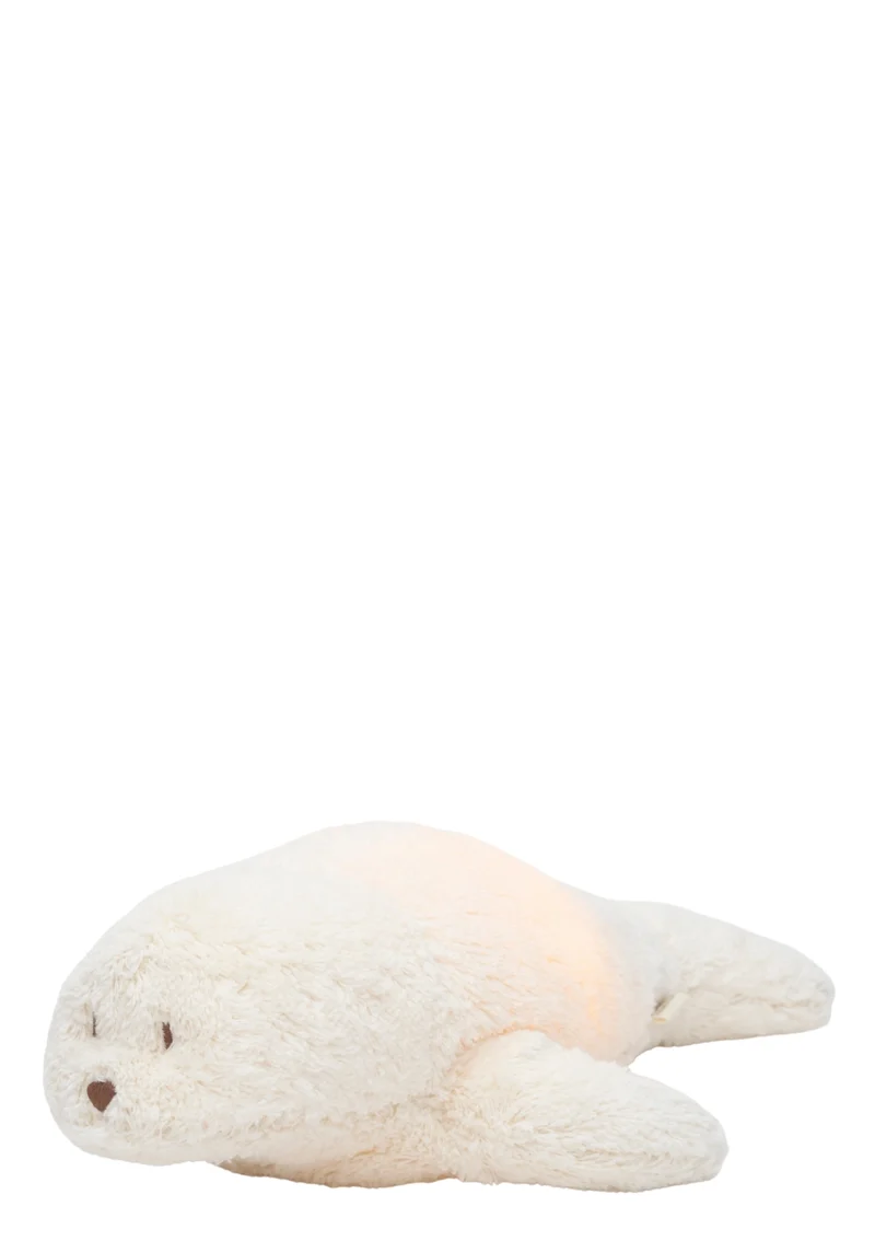 Einschlaf-Robbe mit Licht 'Organic Humming Seal' Polar