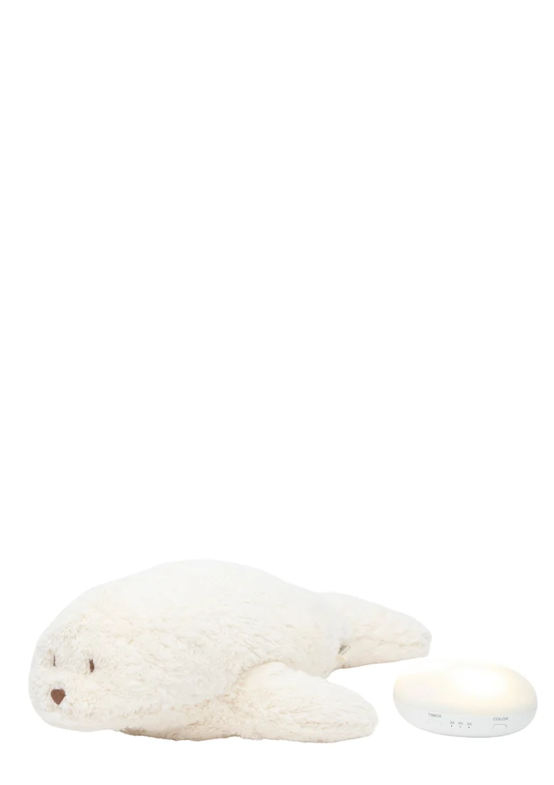 Einschlaf-Robbe mit Licht 'Organic Humming Seal' Polar
