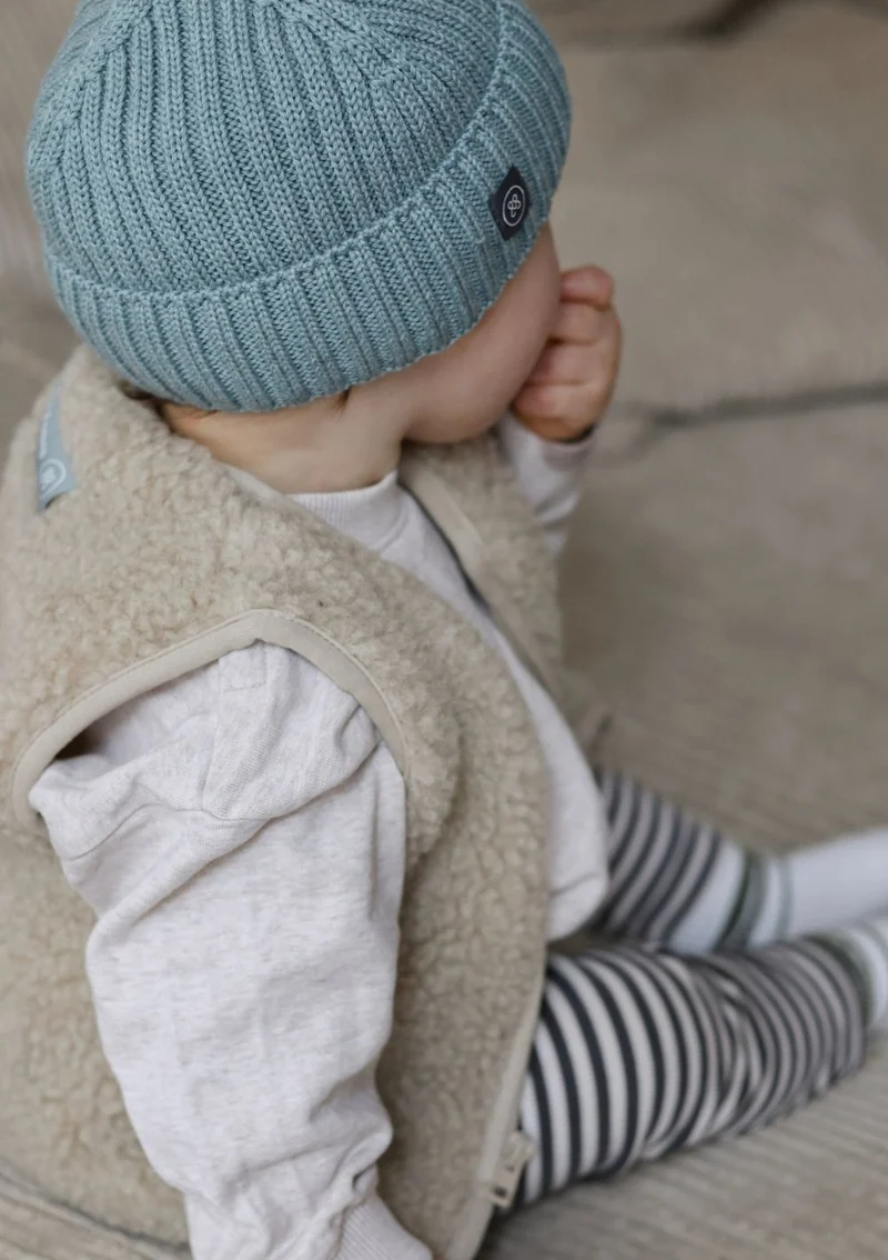 Merino Teddy Weste Essential Beige