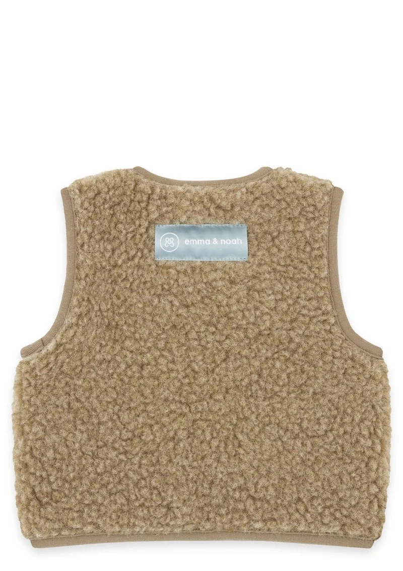 Merino Teddy Weste Essential Taupe