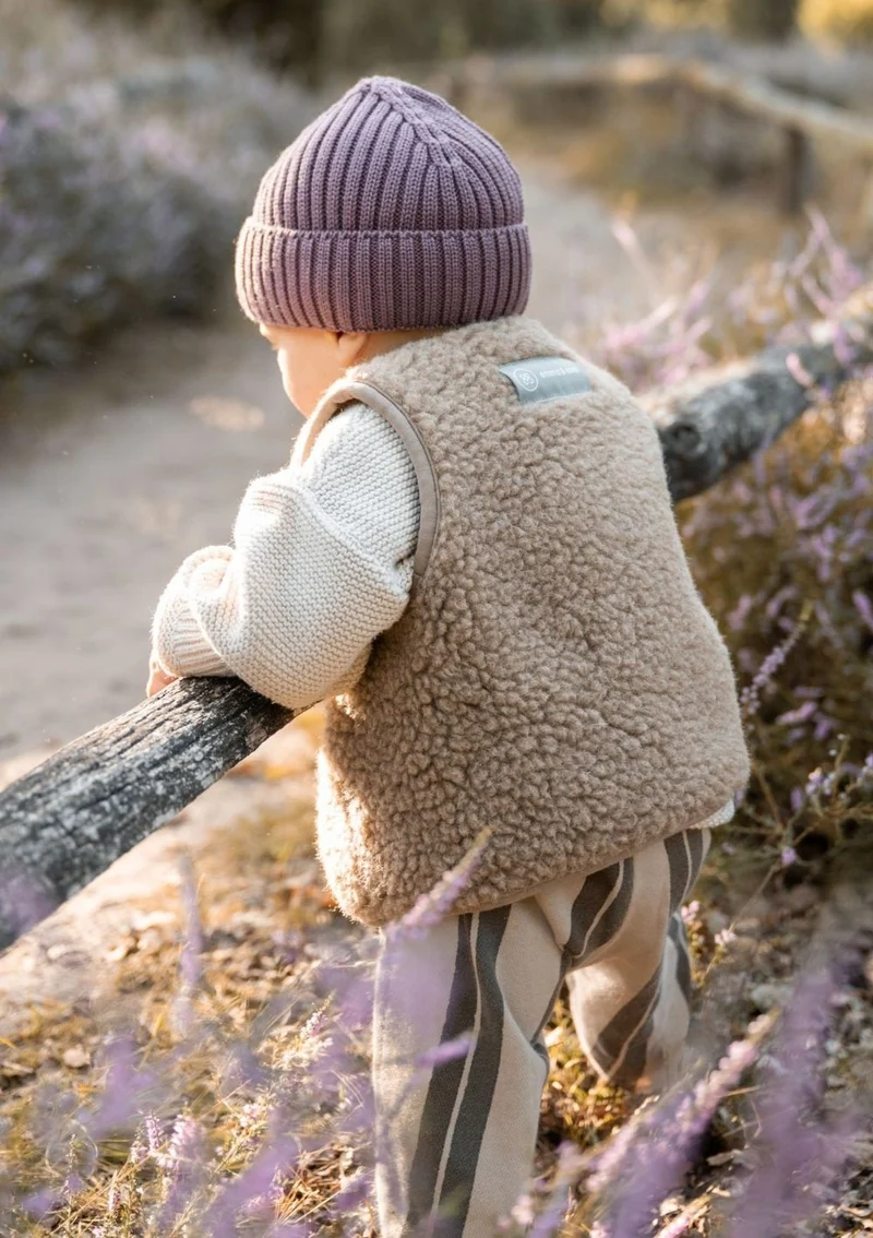 Merino Teddy Weste Essential Taupe