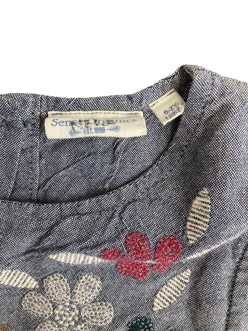 Sense Organics Kurzarm Kleid 122 | 7yrs
