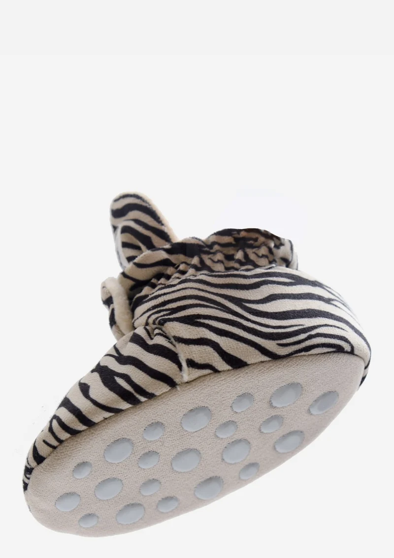 Baby Booties Gamuza Zebra