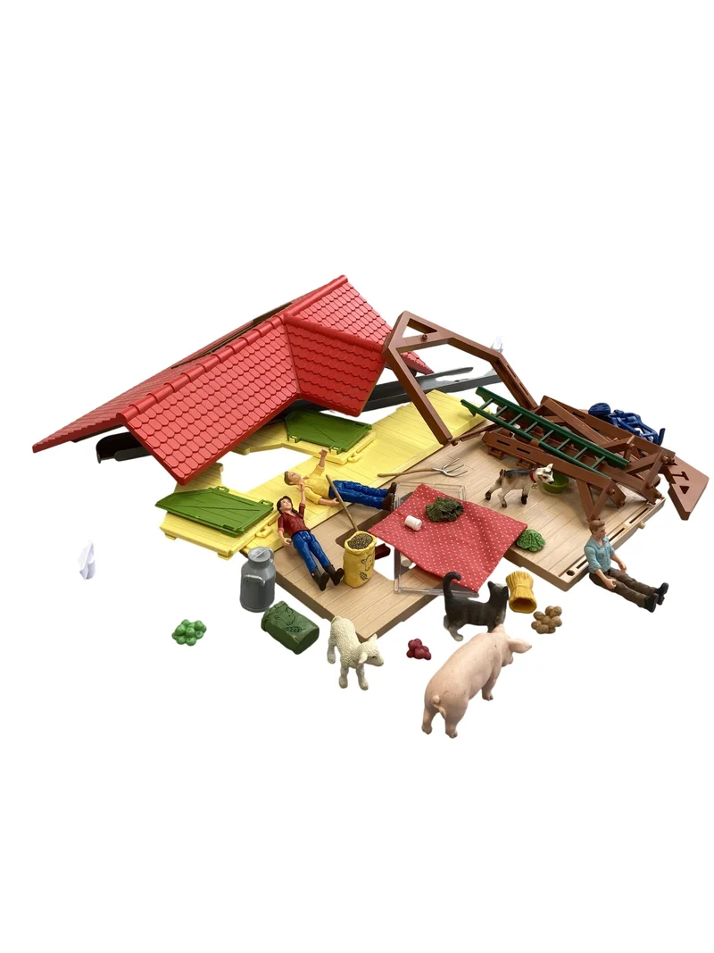 Schleich Bauernhaus mit Figuren und Tieren