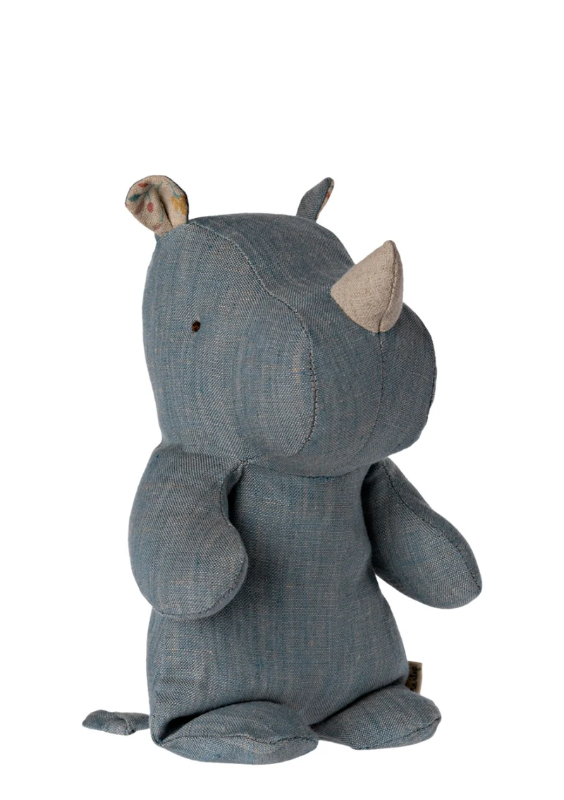 Stofftier 'Safari-Friends' Nashorn blau/sand klein