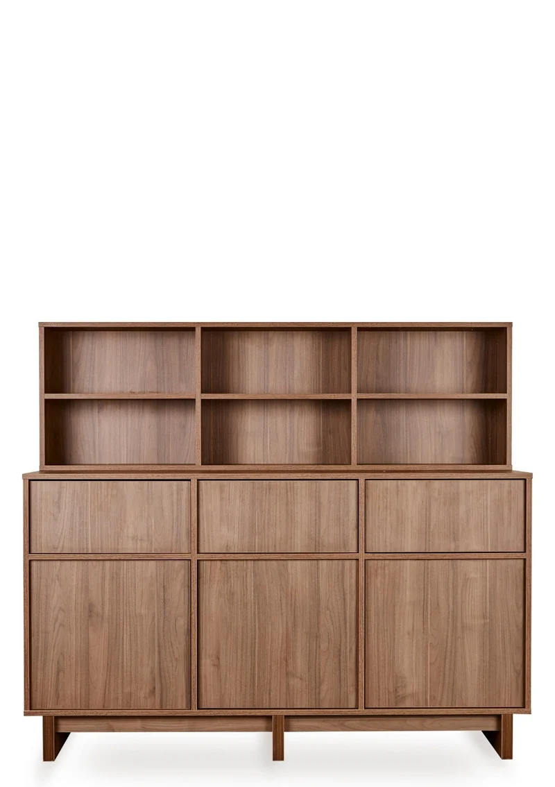 Regalaufsatz für Kommode XL 'Kyo' Walnut