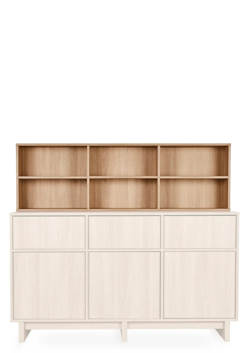 Regalaufsatz für Kommode XL 'Kyo' Honey Ash