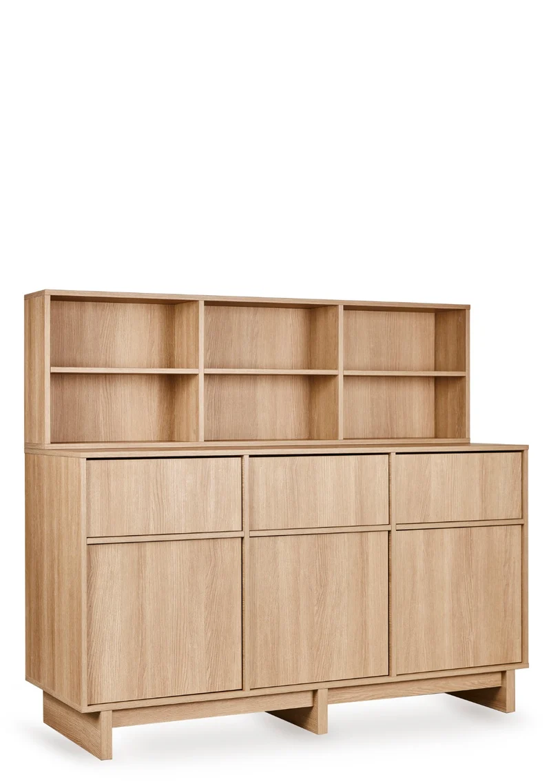 Regalaufsatz für Kommode XL 'Kyo' Honey Ash