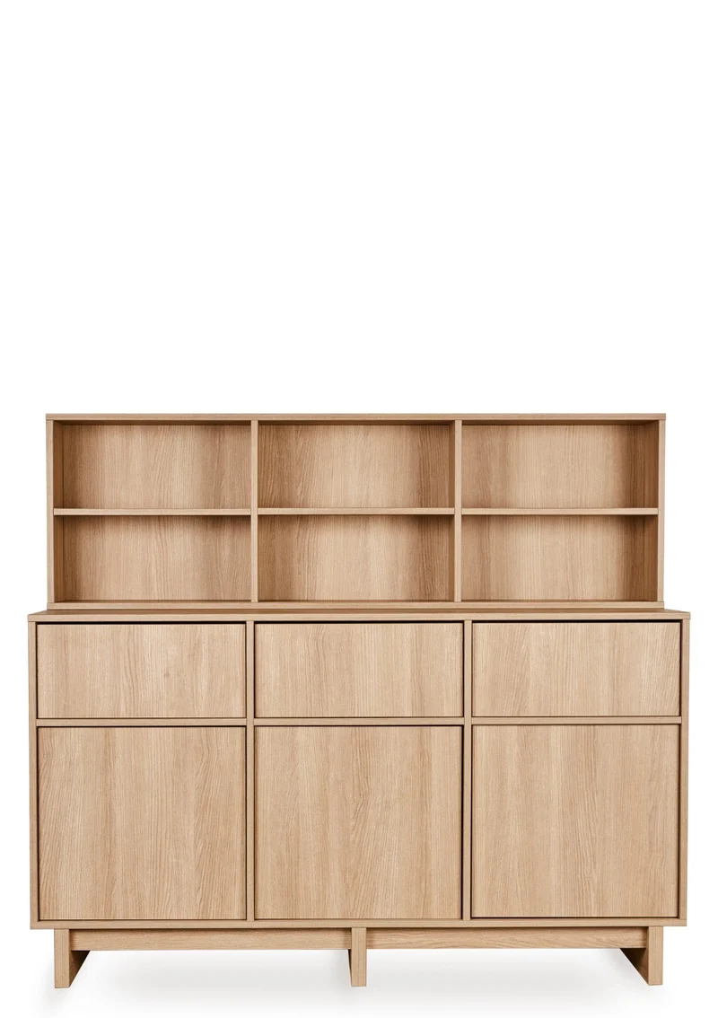 Regalaufsatz für Kommode XL 'Kyo' Honey Ash