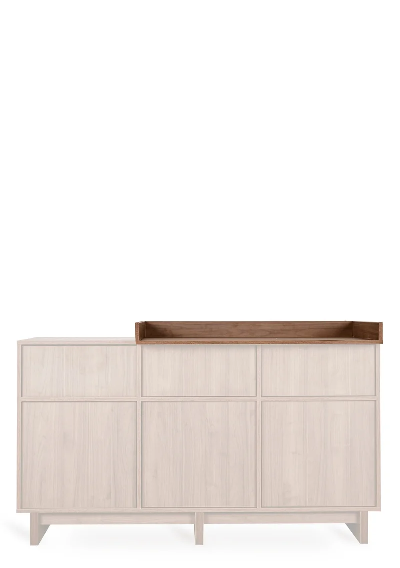 Wickelaufsatz XL für Kommode 'Kyo' Walnut