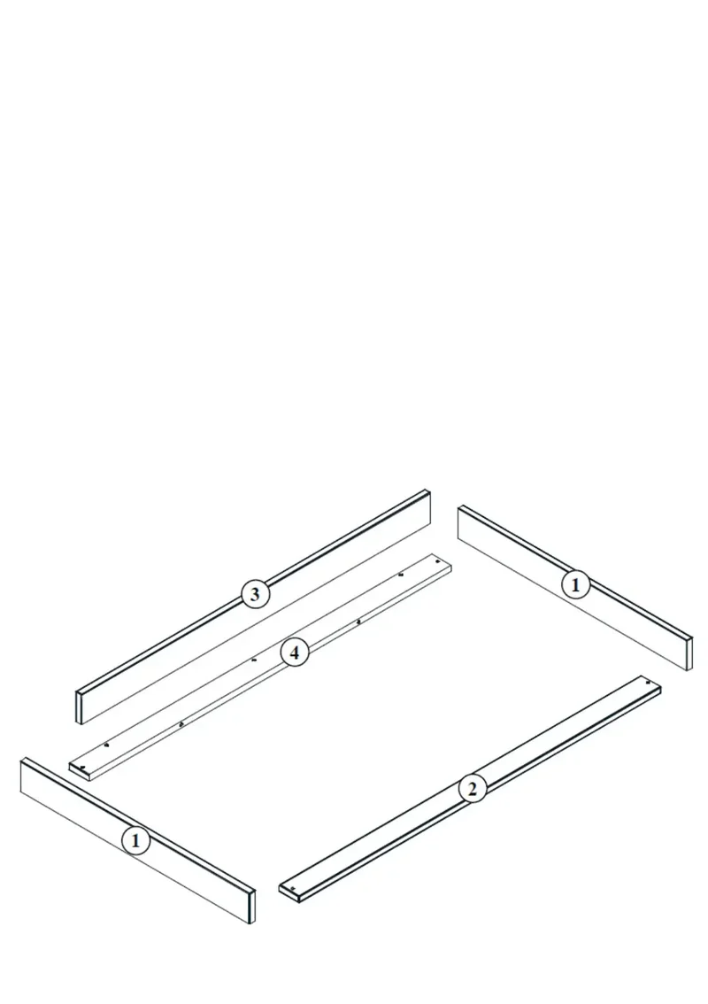 Wickelaufsatz XL für Kommode 'Kyo' Walnut