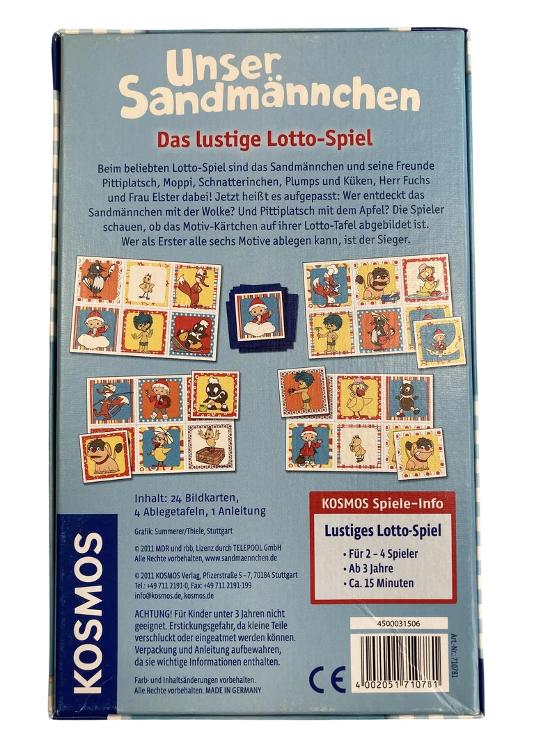 KOSMOS Unser Sandmännchen - Das lustige Lotto - Spiel