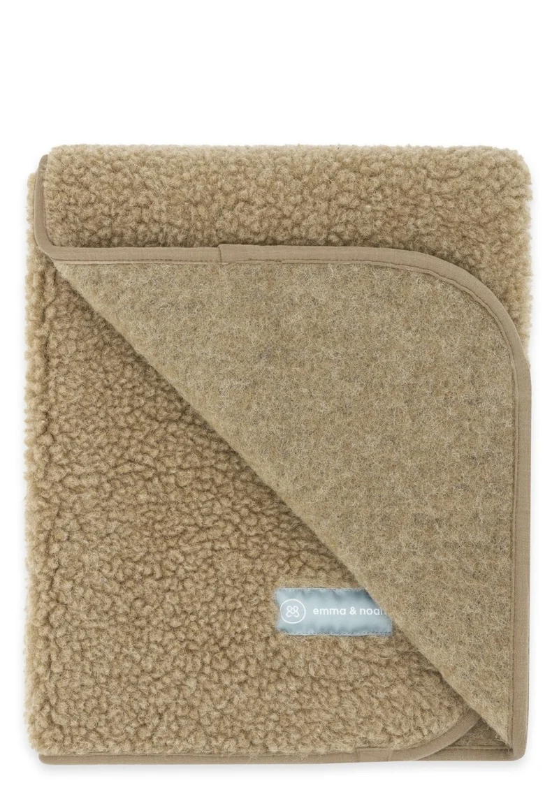 Merino Teddy Kuscheldecke Essential Taupe 90 x 75 cm