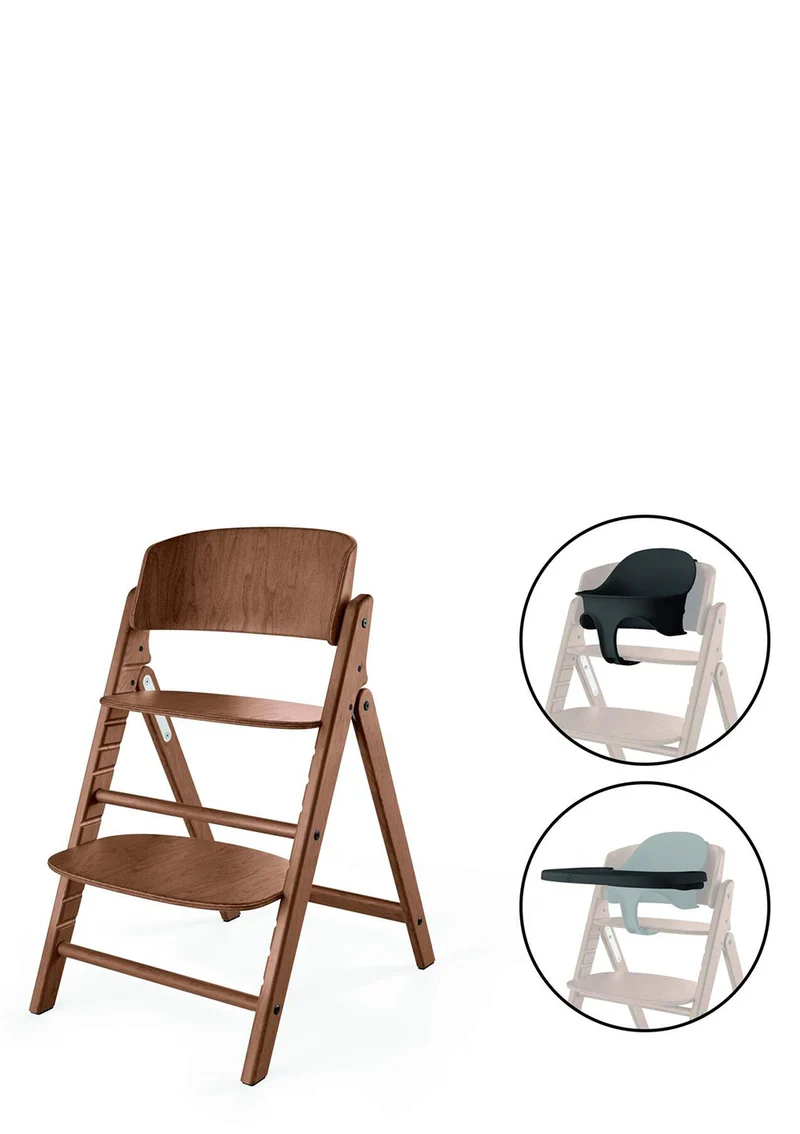 Hochstuhl 'Click & Fold' 3-in-1 Set All Natural Dark