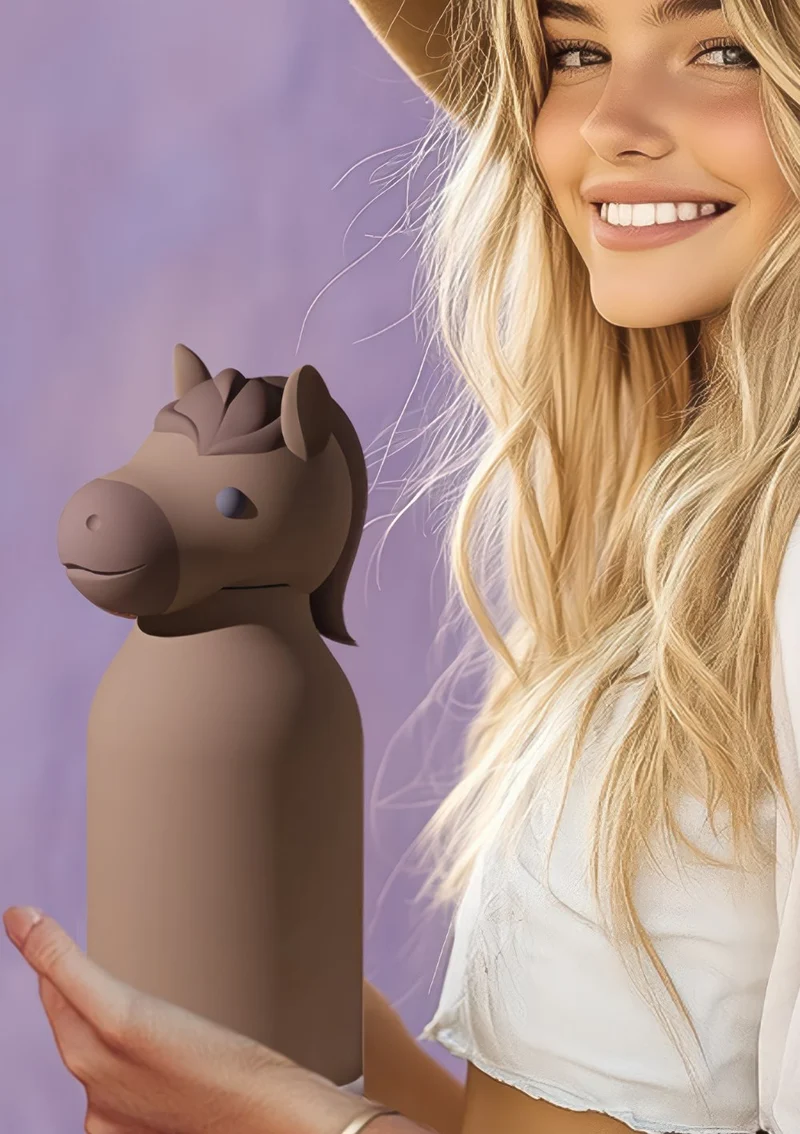 Bestie Trinkflasche Pferd 'Meadow the Horse' braun 460 ml
