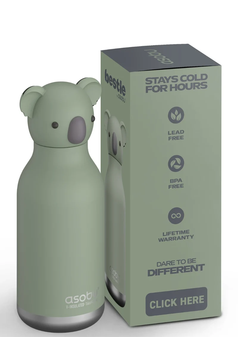Bestie Trinkflasche Koala 'Finn the Koala' grün 460 ml