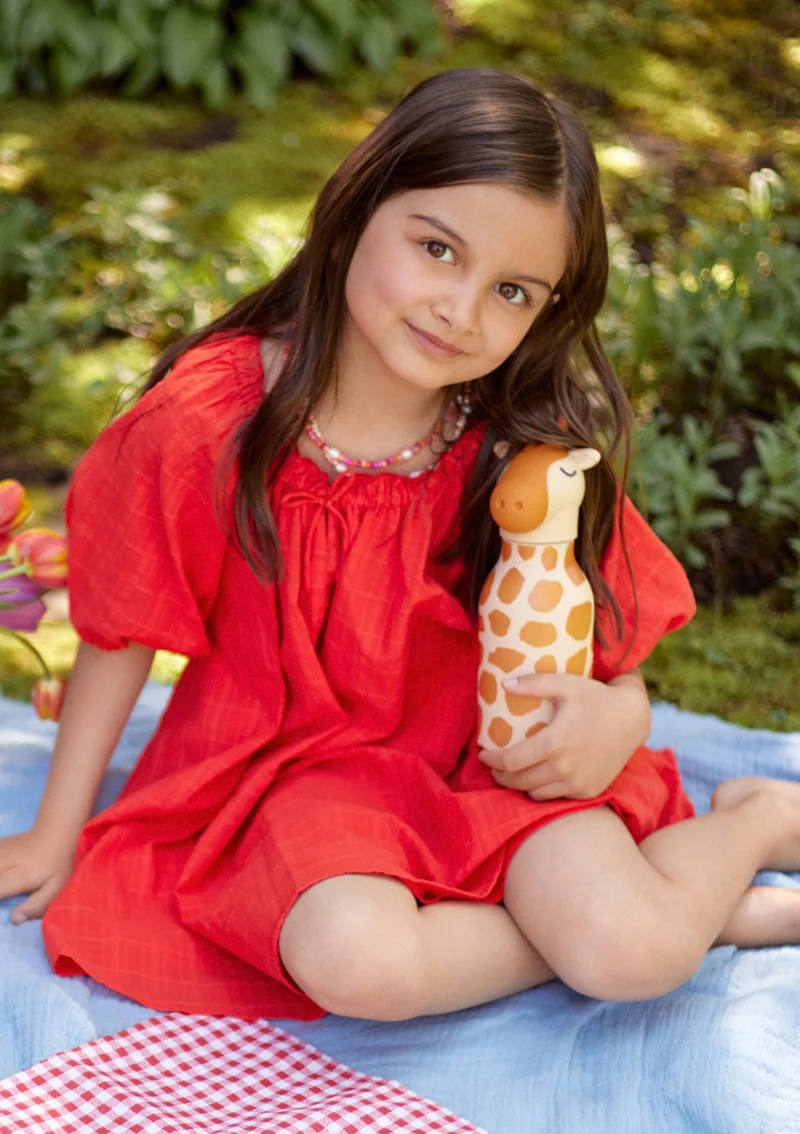 Bestie Trinkflasche Giraffe 'Gerri the Giraffe' gelb/braun 460 ml