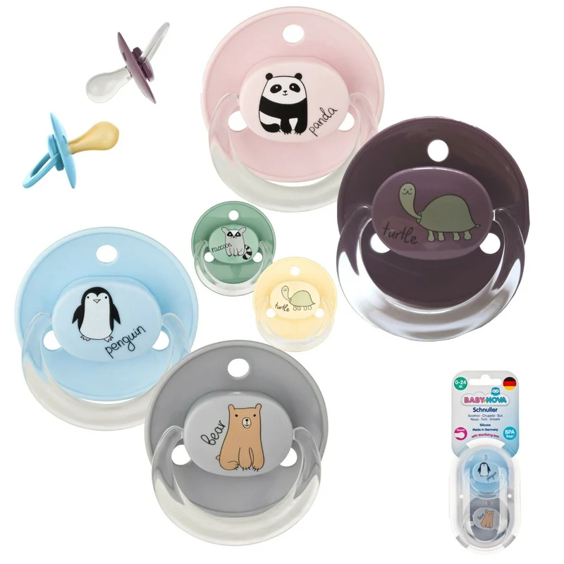 Baby Nova Schnuller Kirschform inkl. Box im 2er Pack