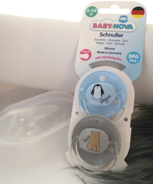 Baby Nova Schnuller Kirschform inkl. Box im 2er Pack