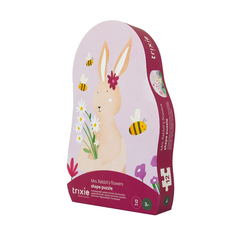 Puzzle "Mrs. Rabbit's Blumen" von Trixie