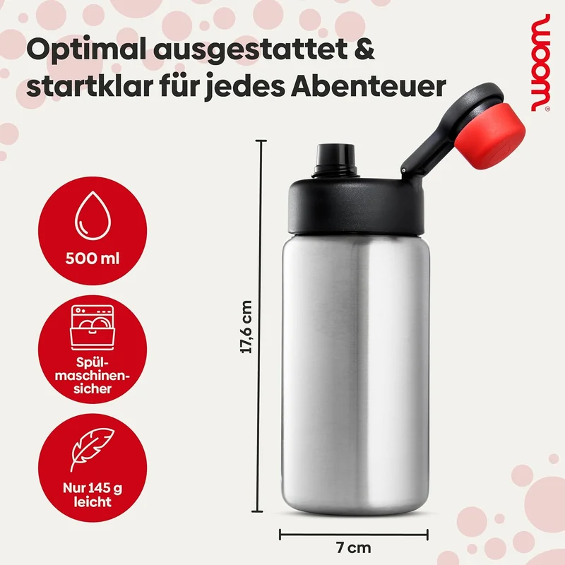 Woom GLUG Edelstahlflasche