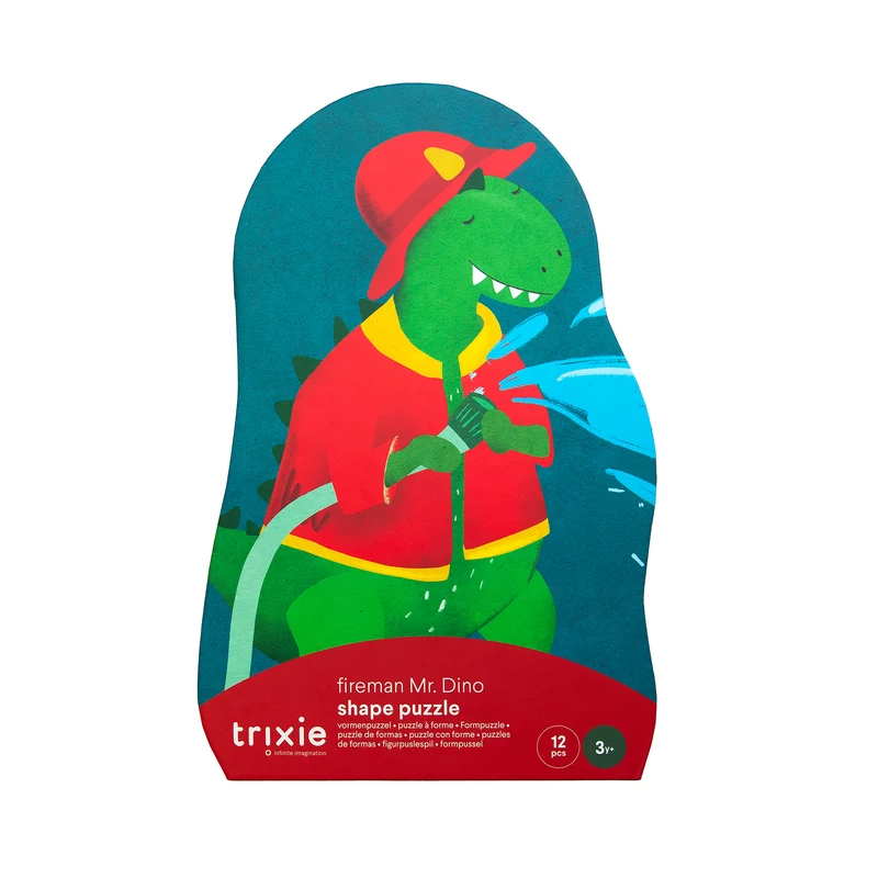 Puzzle "Feuerwehrmann Mr. Dino" von Trixie