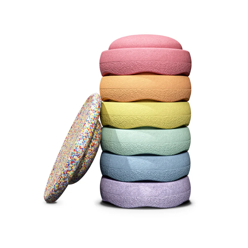 Stapelstein Rainbow Set pastel