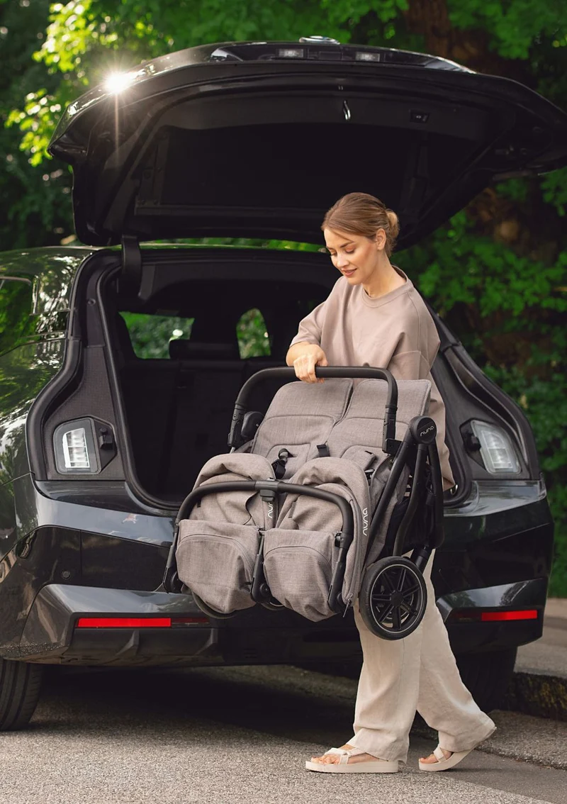 Geschwisterbuggy 'TRVL dubl' Caviar