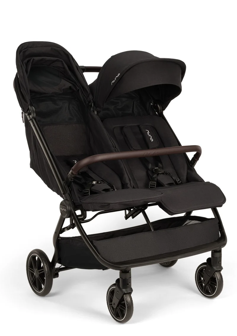 Geschwisterbuggy 'TRVL dubl' Caviar