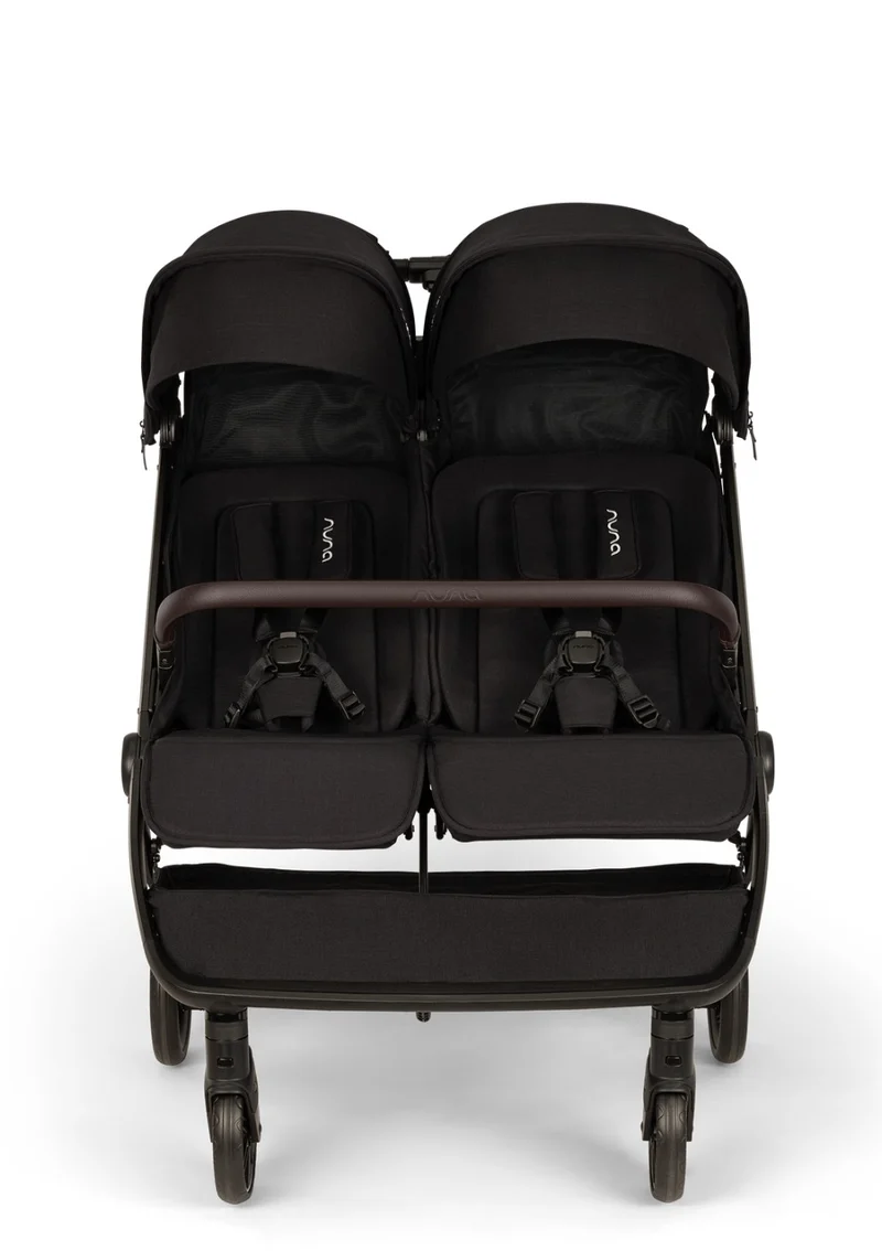 Geschwisterbuggy 'TRVL dubl' Caviar