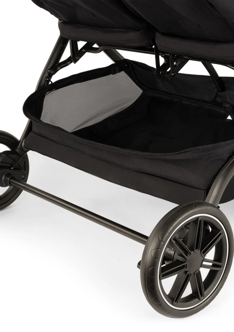 Geschwisterbuggy 'TRVL dubl' Caviar
