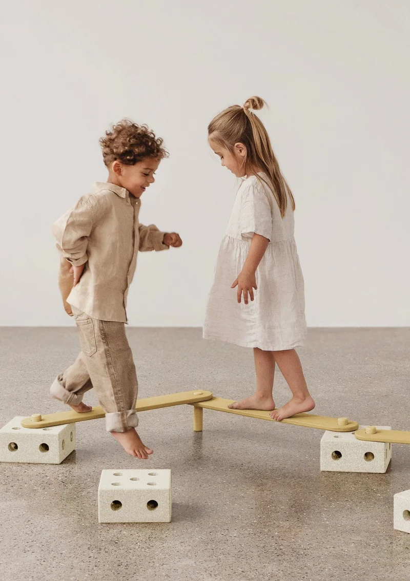 Balance Track-Set 17-teilig Sand Grey / Honey Yellow