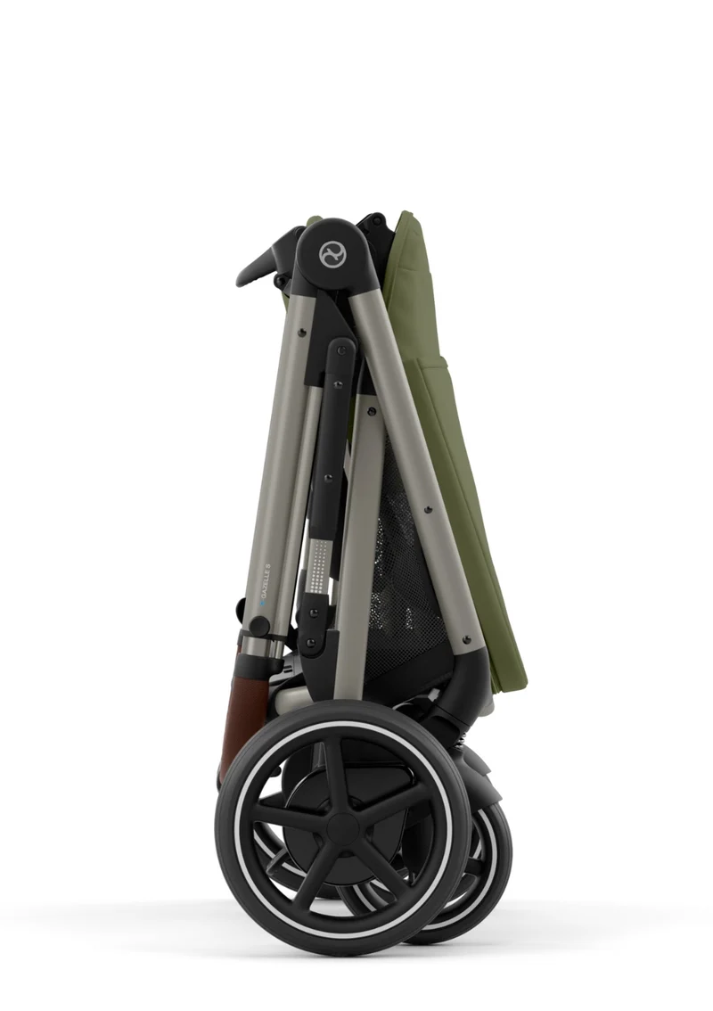 Kinderwagen 'e-Gazelle S' Moss Green / Taupe Frame