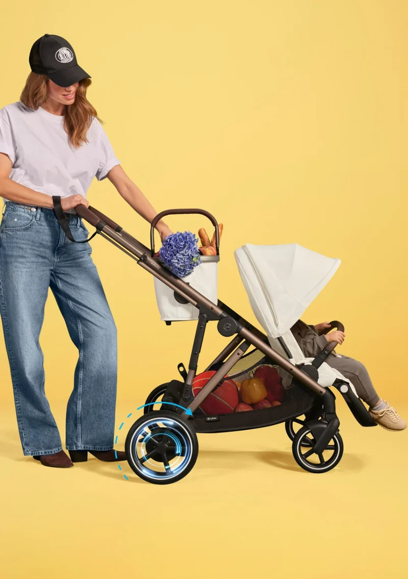 Kinderwagen 'e-Gazelle S' Moss Green / Taupe Frame