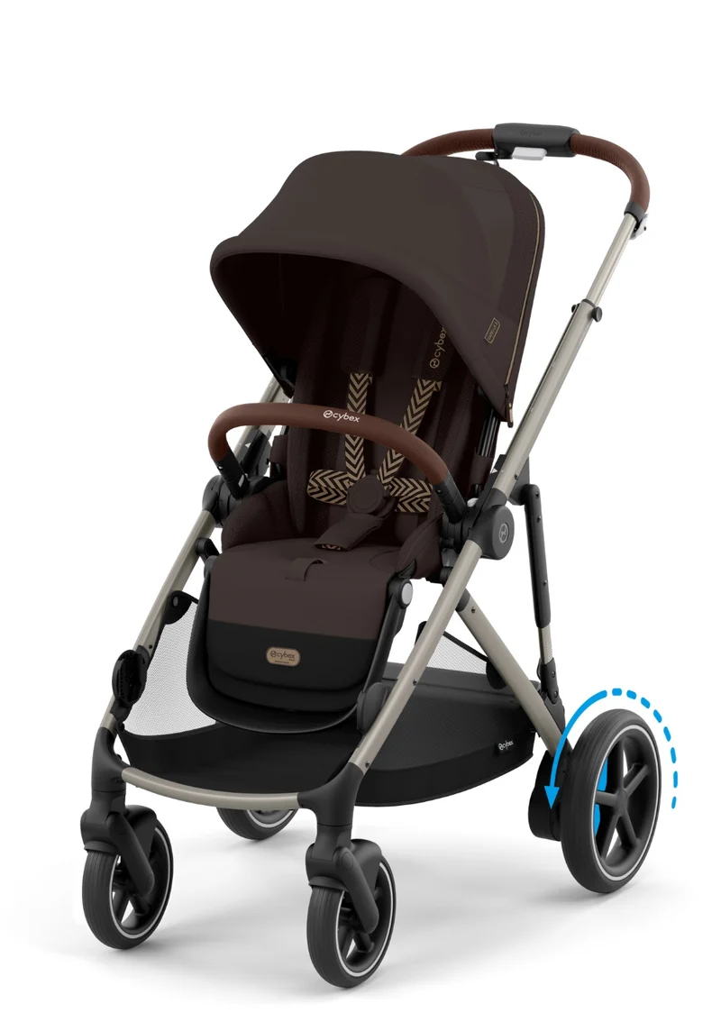Kinderwagen 'e-Gazelle S' Chocolate Brown / Taupe Frame