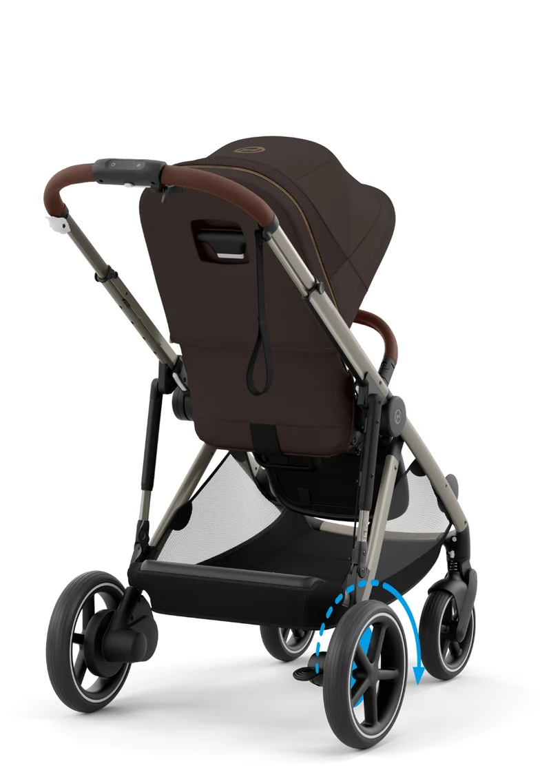 Kinderwagen 'e-Gazelle S' Chocolate Brown / Taupe Frame