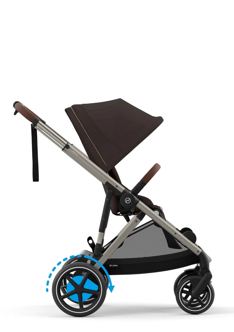 Kinderwagen 'e-Gazelle S' Chocolate Brown / Taupe Frame