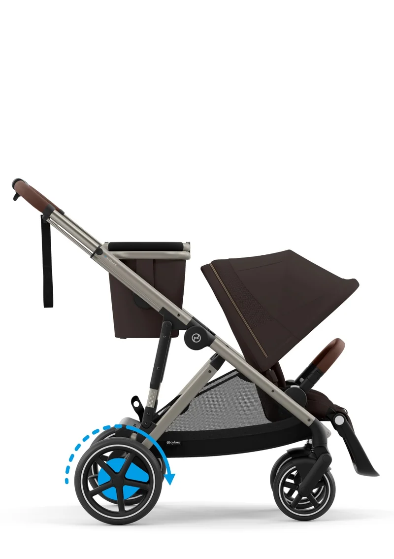 Kinderwagen 'e-Gazelle S' Chocolate Brown / Taupe Frame
