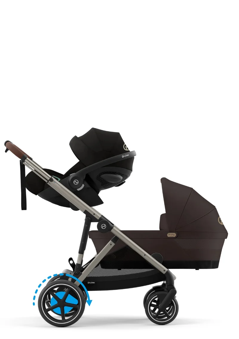 Kinderwagen 'e-Gazelle S' Chocolate Brown / Taupe Frame