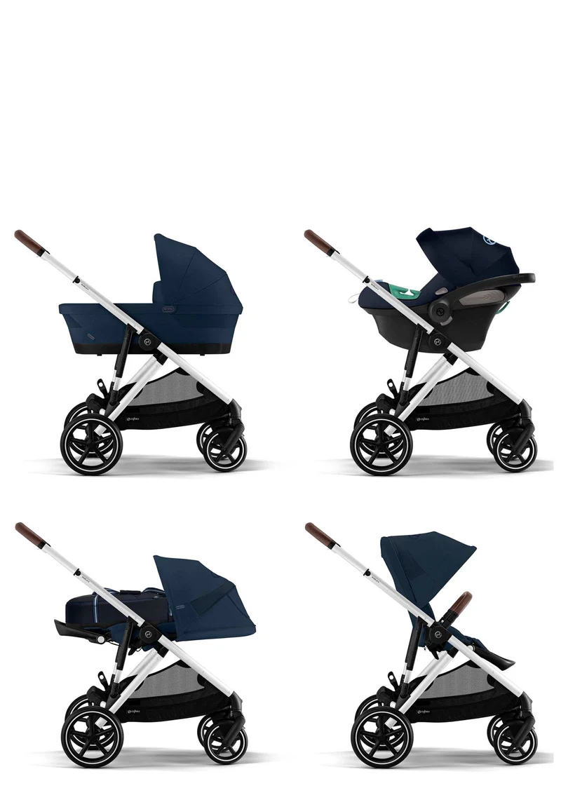 Kinderwagen 'Gazelle S' Stone Grey / Silver Frame