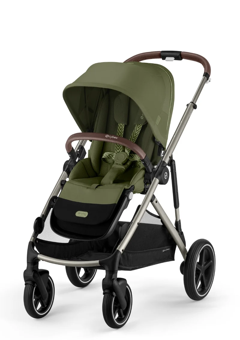 Kinderwagen 'Gazelle S' Moss Green / Taupe Frame
