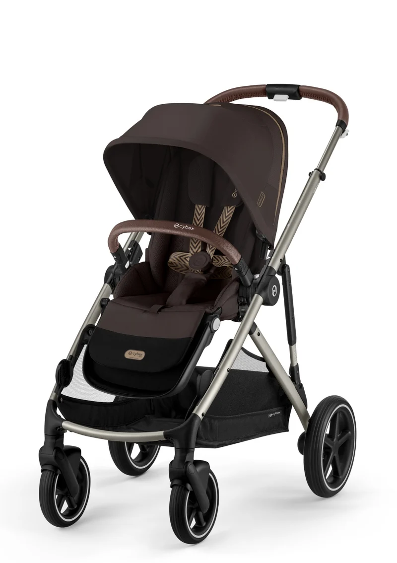 Kinderwagen 'Gazelle S' Chocolate Brown / Taupe Frame