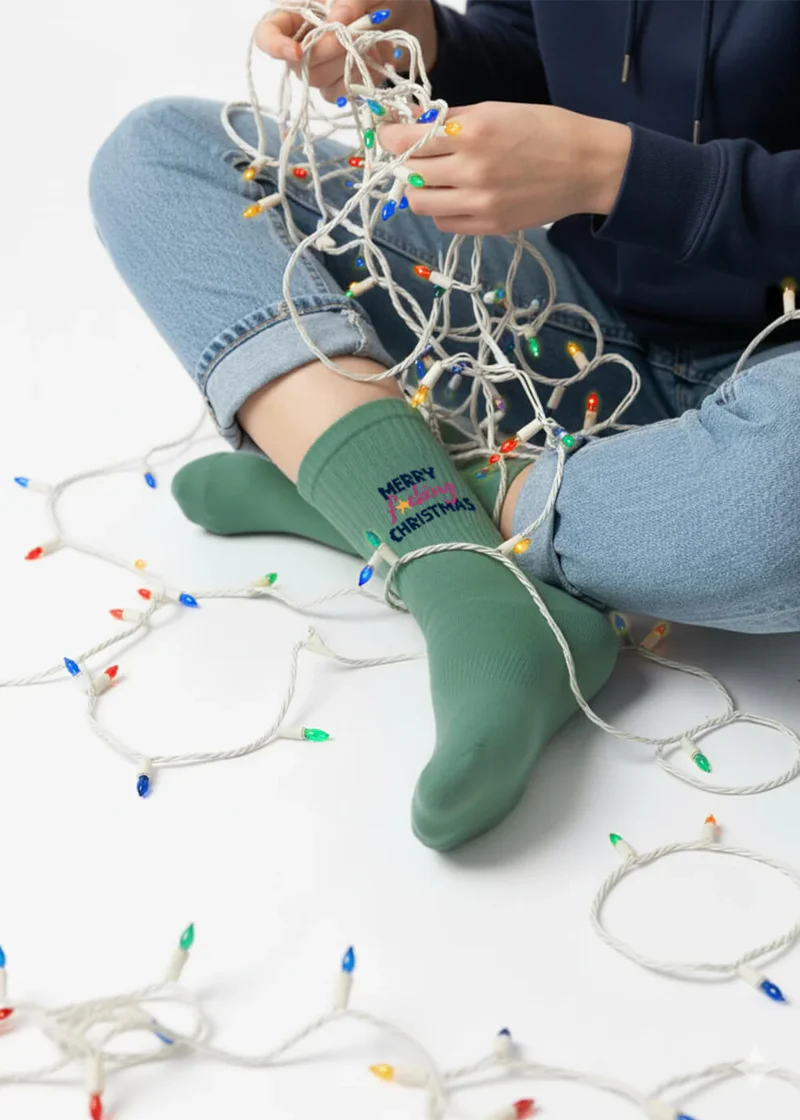 Weihnachtssocken "Merry fucking X-Mas" von J. Clay für Frauen und Männer