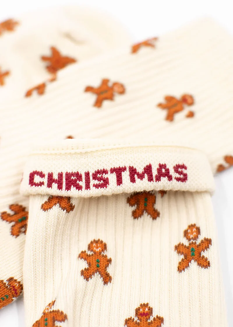 Weihnachtssocken "Lebkuchenmann" von J. Clay für Frauen und Männer