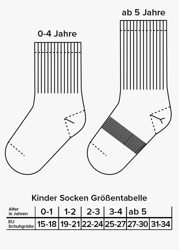 Weihnachtssocken mit "Ho Ho Ho" Aufschrift für Babys und Kinder bis Größe 34